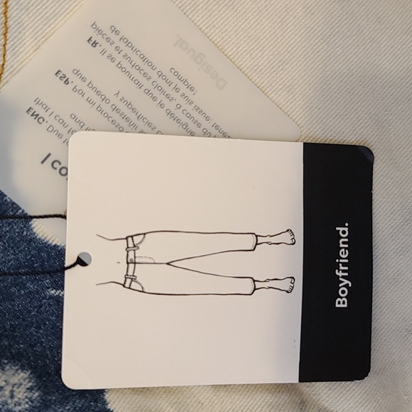 Desigual Women's White and Blue Denim Boyfriend (Sz 32) - Picture 5 of 13